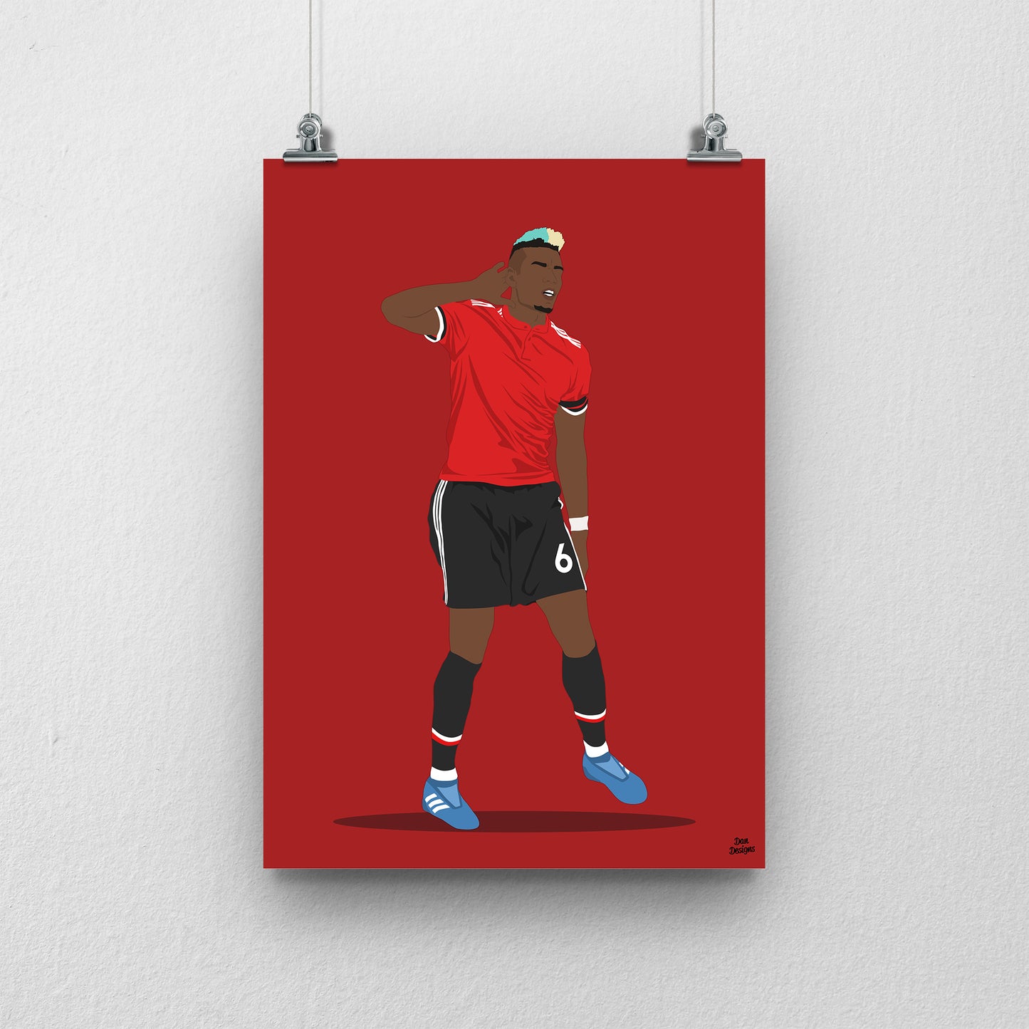 Paul Pogba Manchester United Print – Football Artwork