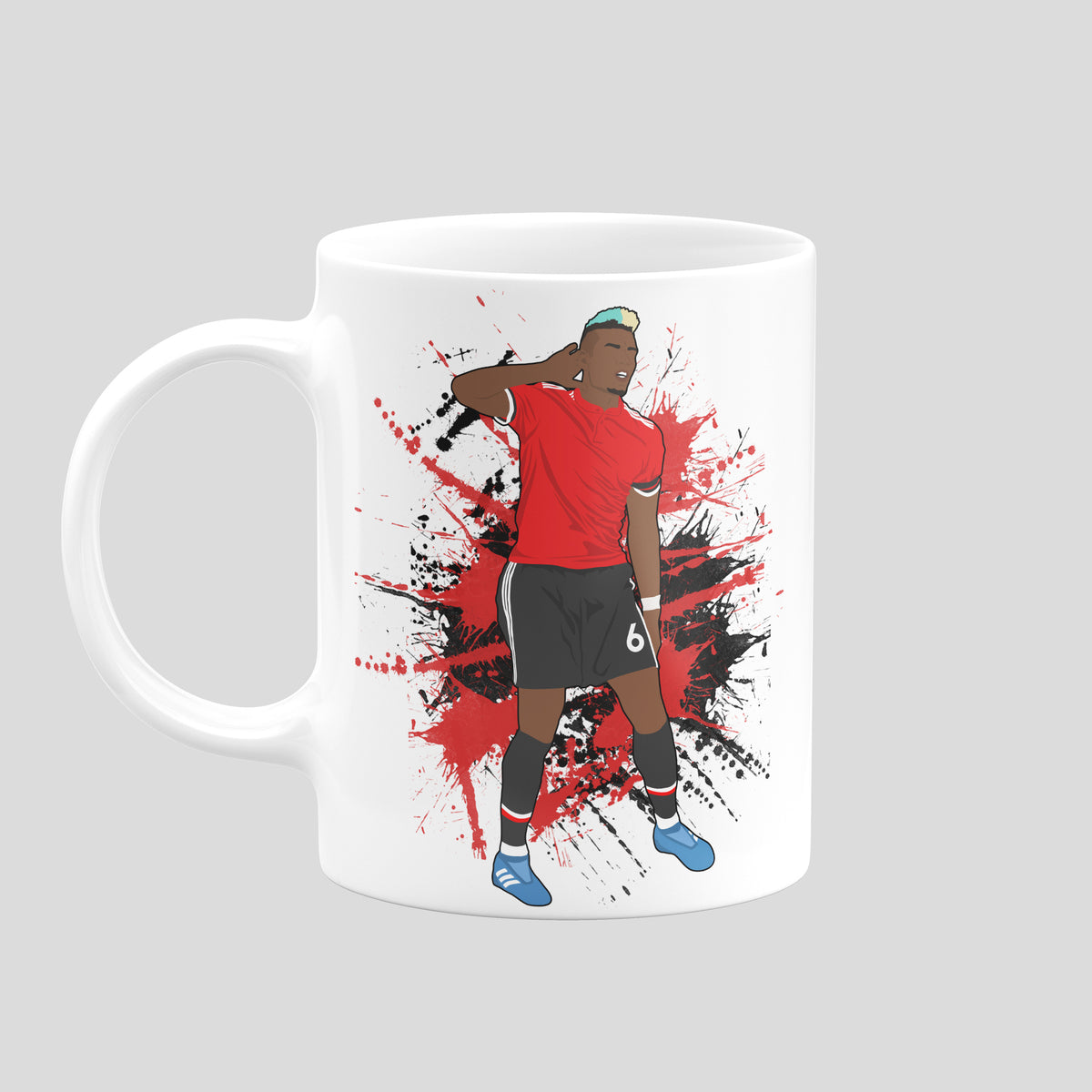 Paul Pogba Manchester United mug – original player artwork