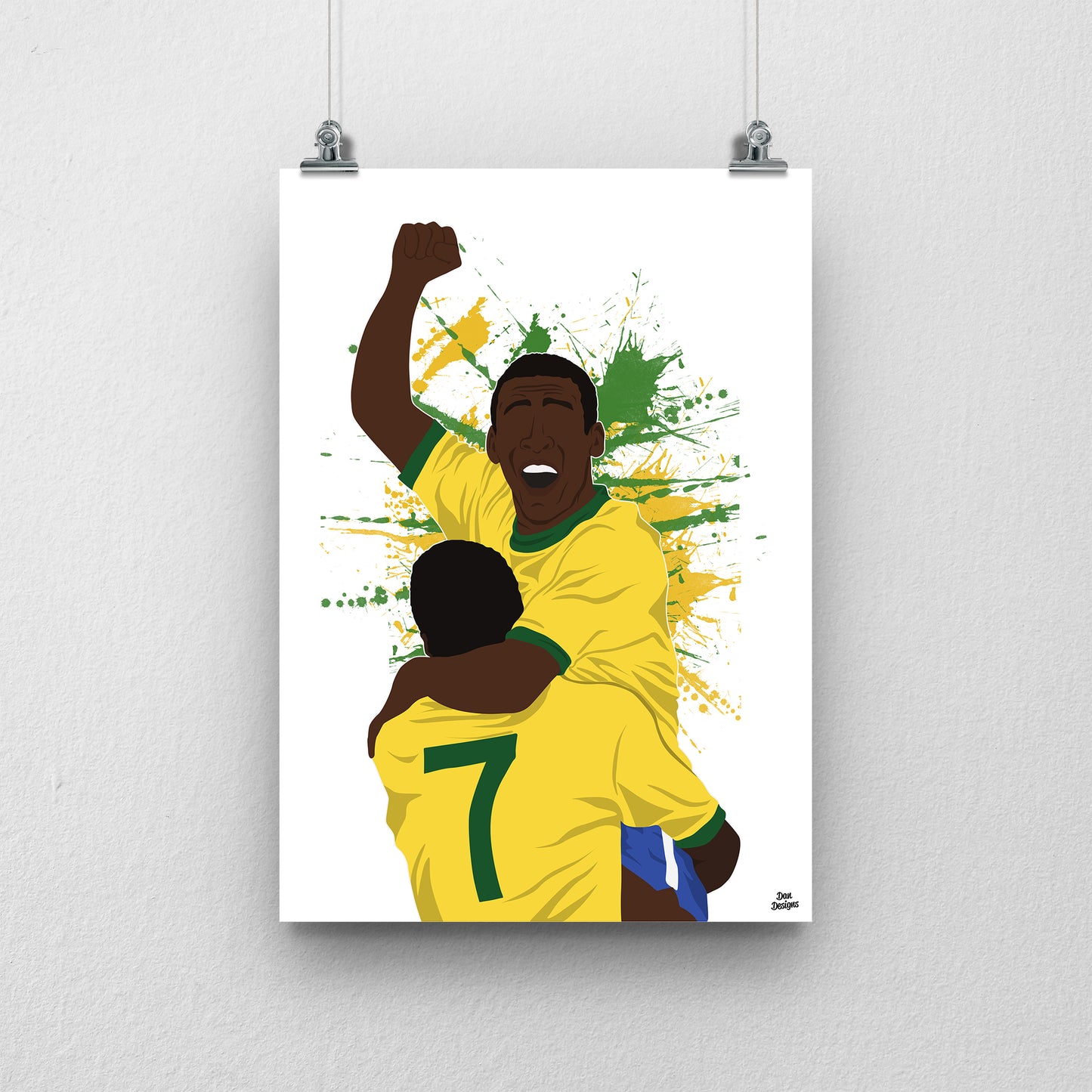 Pele Brazil Print – World Cup Football Artwork