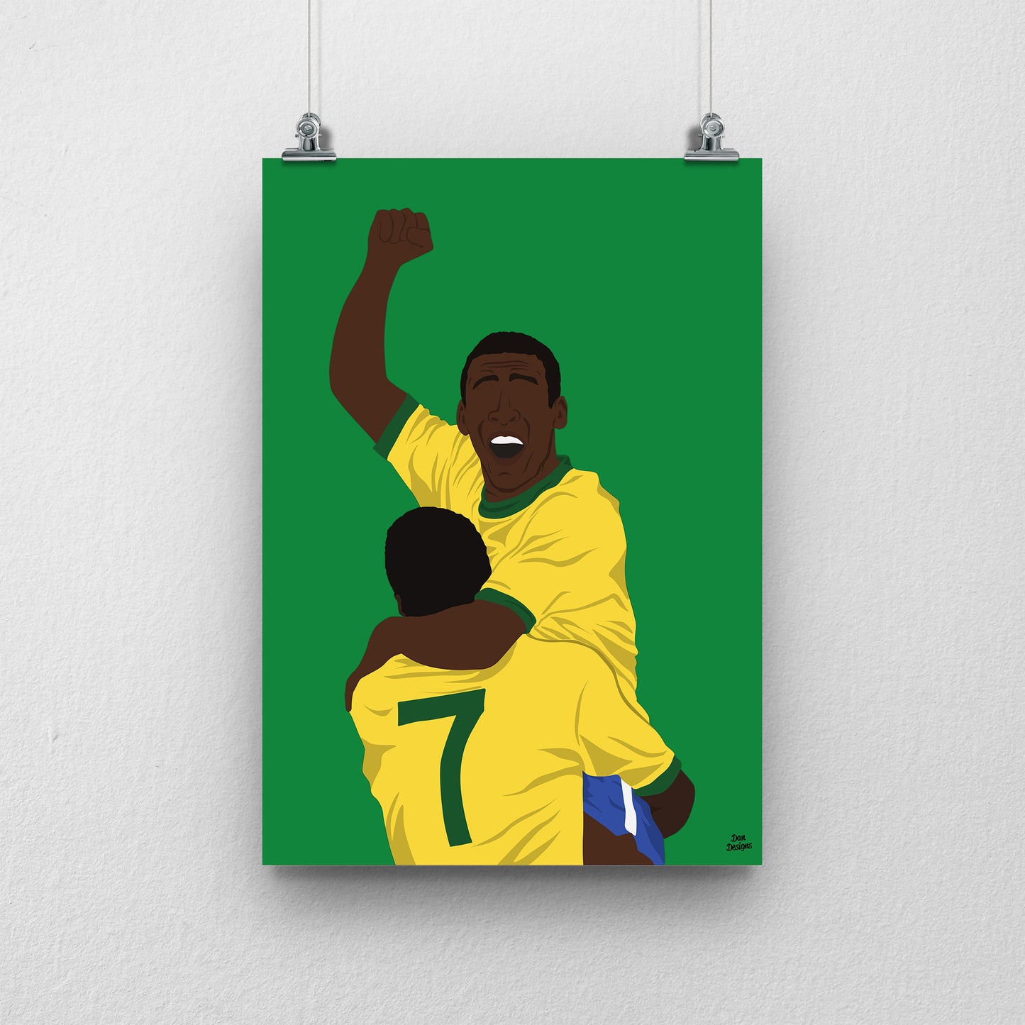 Pele Brazil Print – World Cup Football Artwork