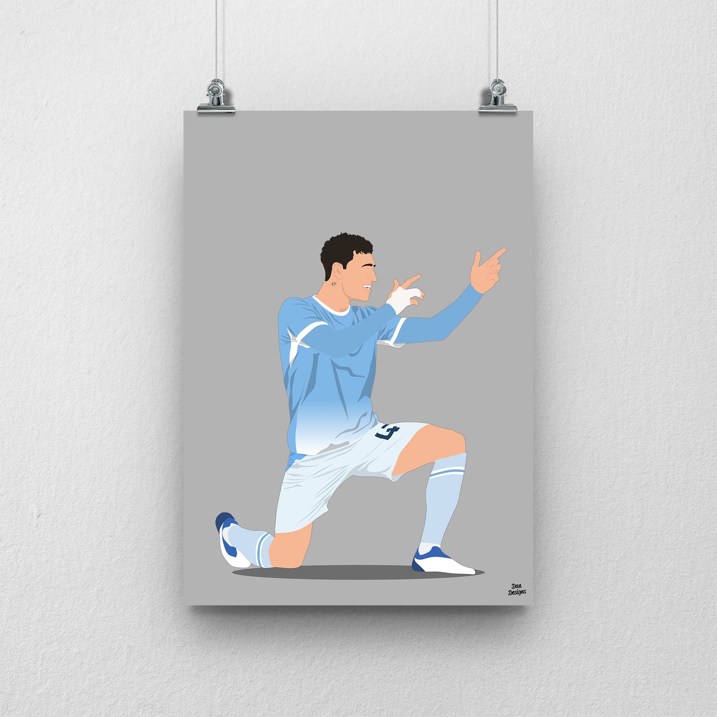 Phil Foden Manchester City Print – Football Artwork