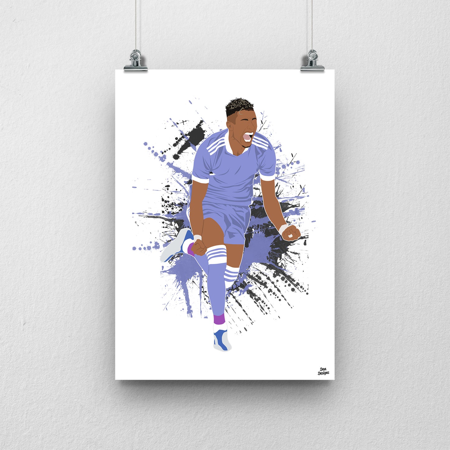 Raphinha Leeds Print – Football Poster