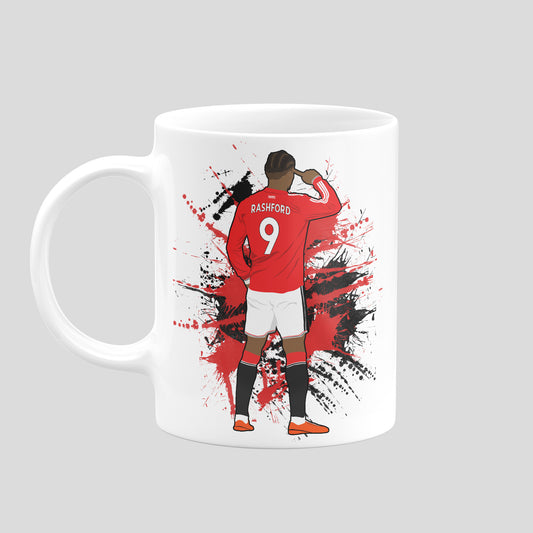 Marcus Rashford Manchester United Mug – Football Artwork