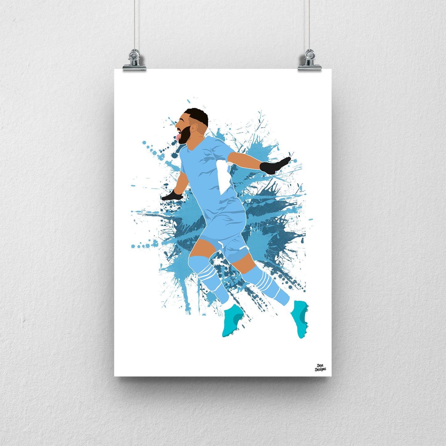 Riyad Mahrez Print