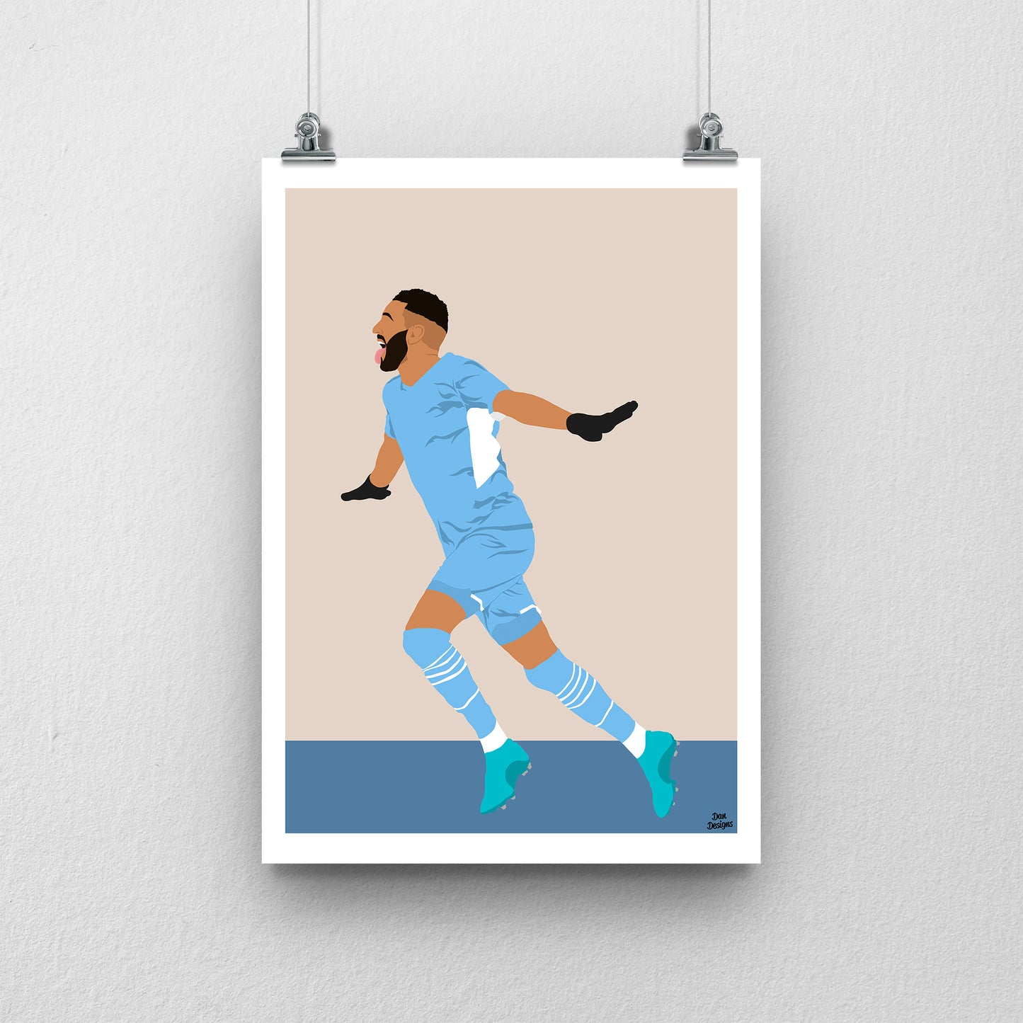 Riyad Mahrez Print