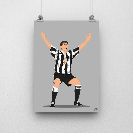 Rob Lee Print – Newcastle United Football Artwork