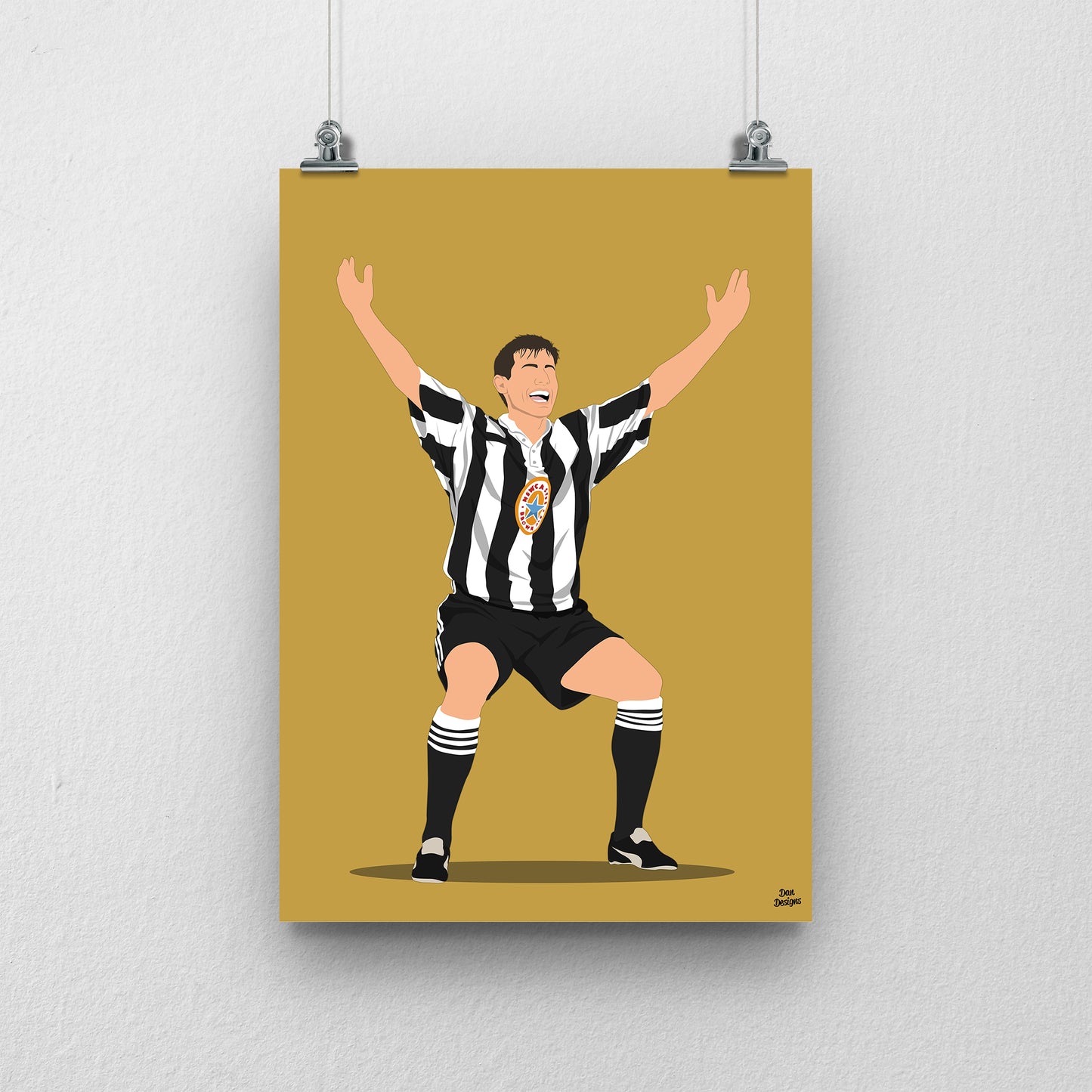 Rob Lee Print – Newcastle United Football Artwork