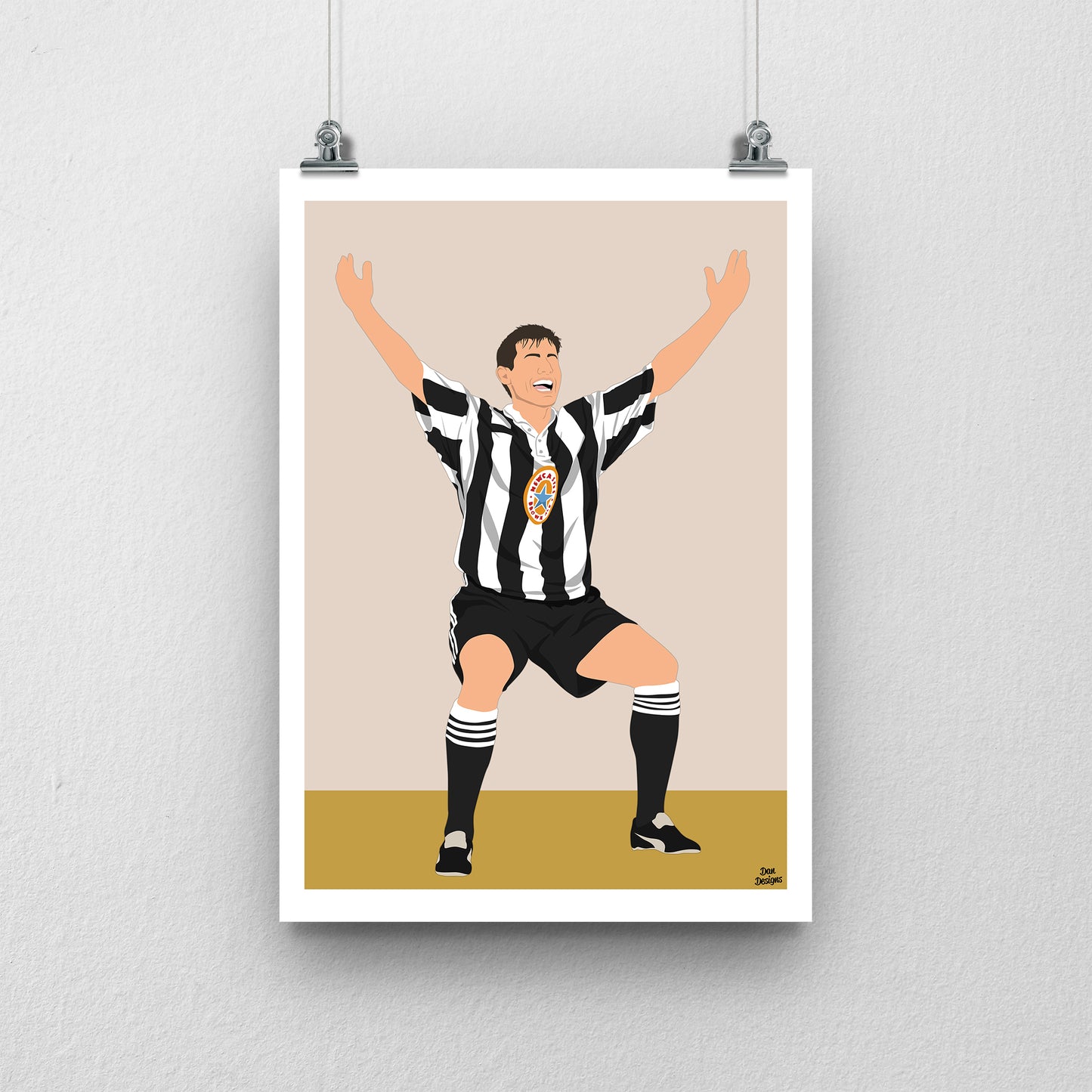 Rob Lee Print – Newcastle United Football Artwork