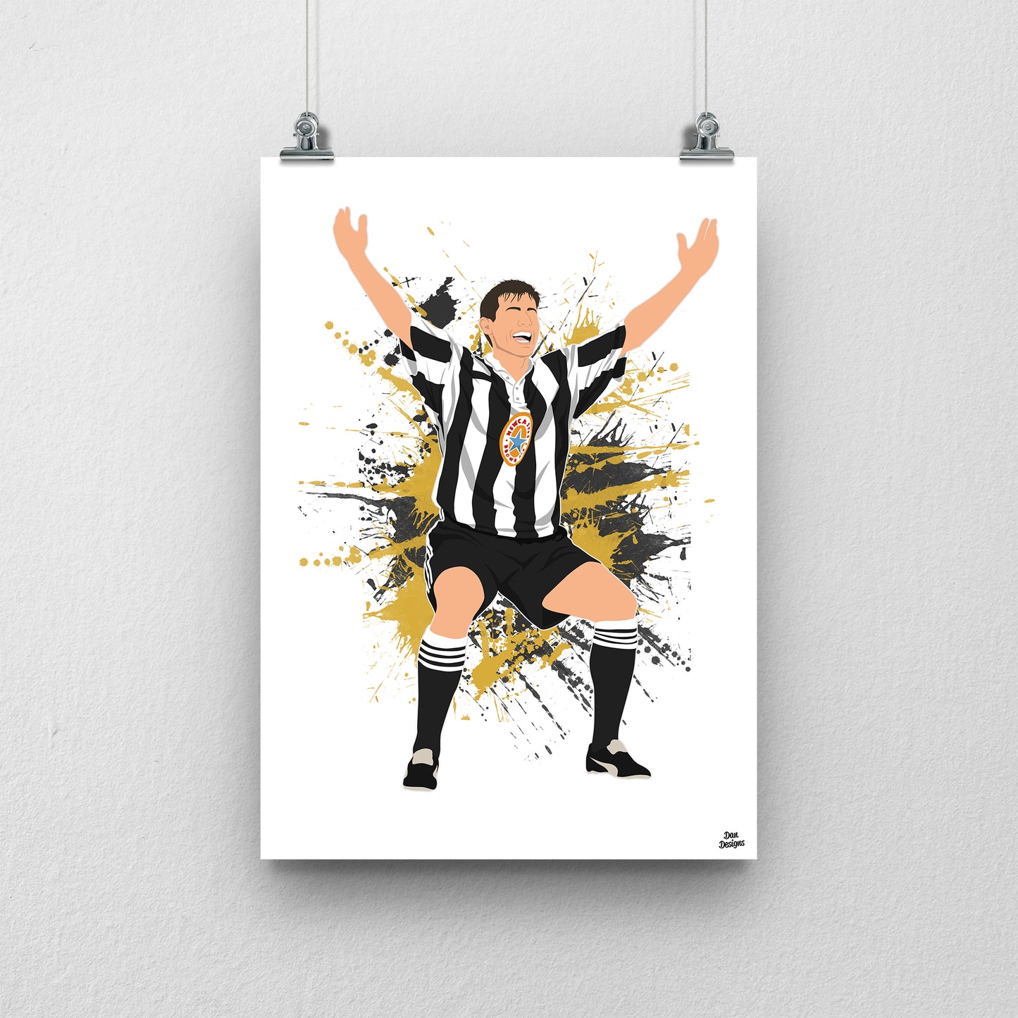 Rob Lee Print – Newcastle United Football Artwork