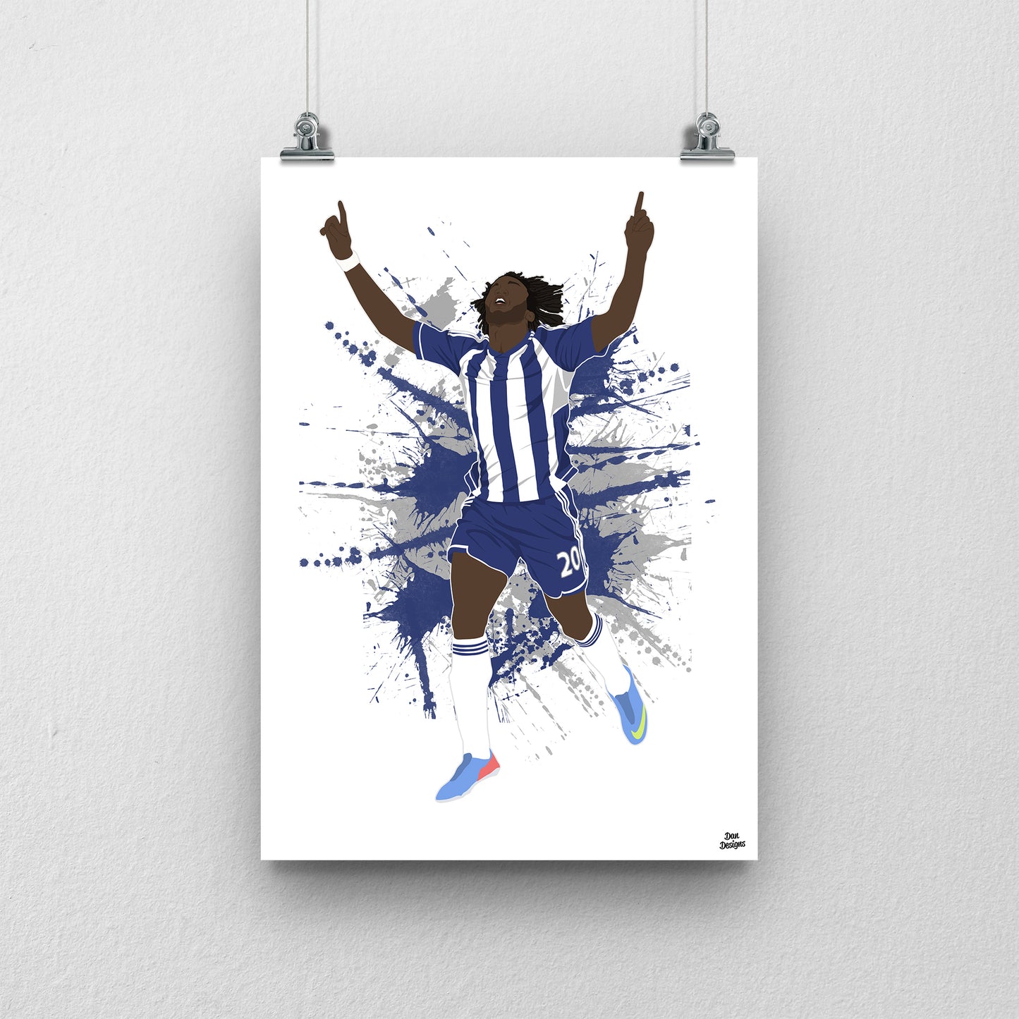 Romelu Lukaku Print – West Brom Poster