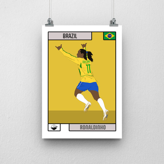 Ronaldinho Print – Brazil World Cup Collection