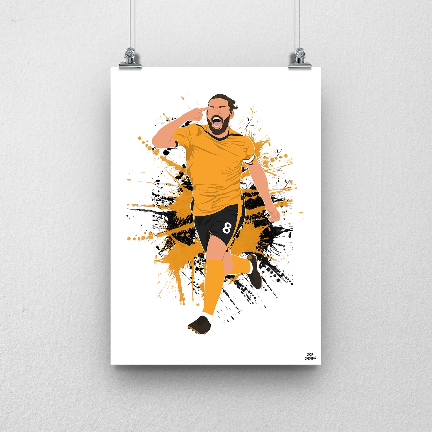 Rúben Neves Print – Wolves Football Print