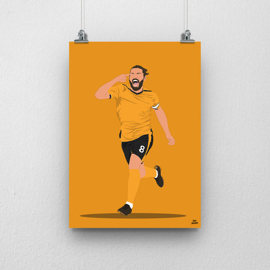Rúben Neves Print – Wolves Football Print