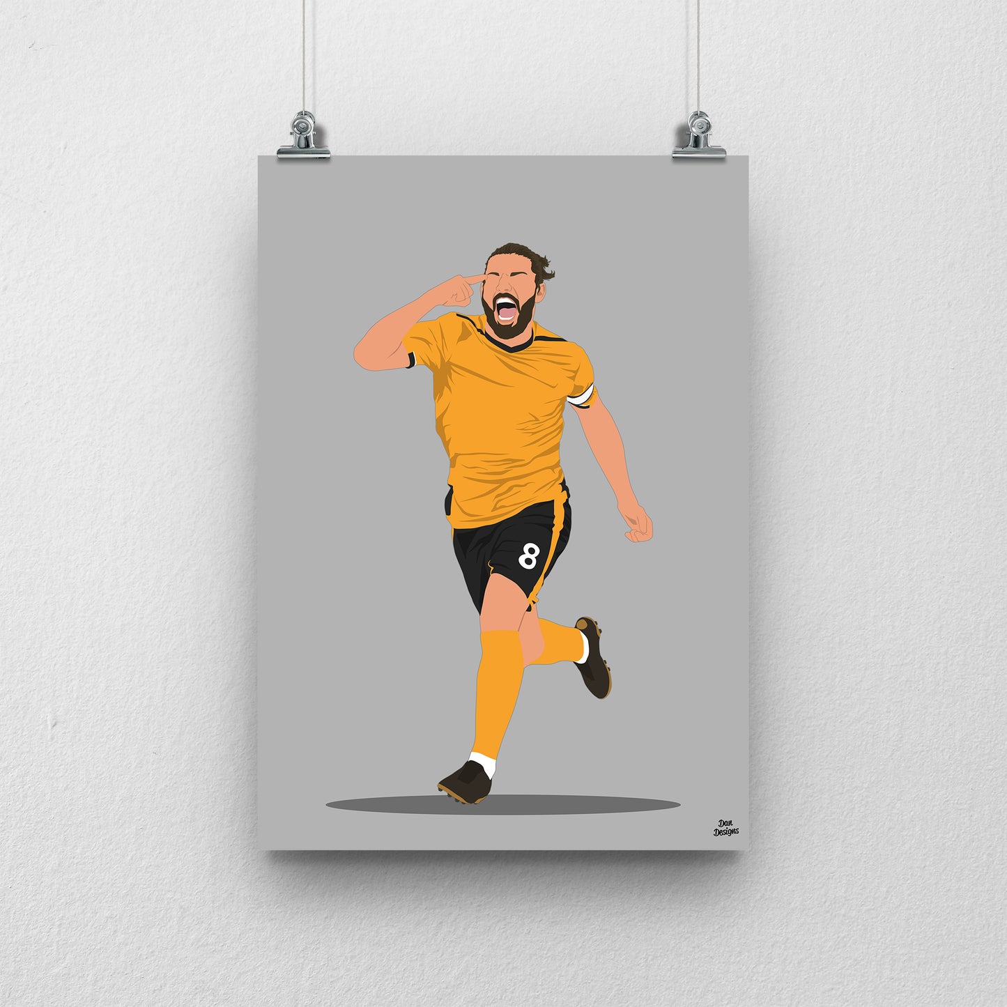 Rúben Neves Print – Wolves Football Print