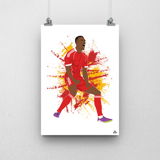 Ryan Gravenberch Liverpool Print – Football Artwork