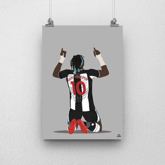 Allan Saint-Maximin Print – Newcastle United Football Artwork