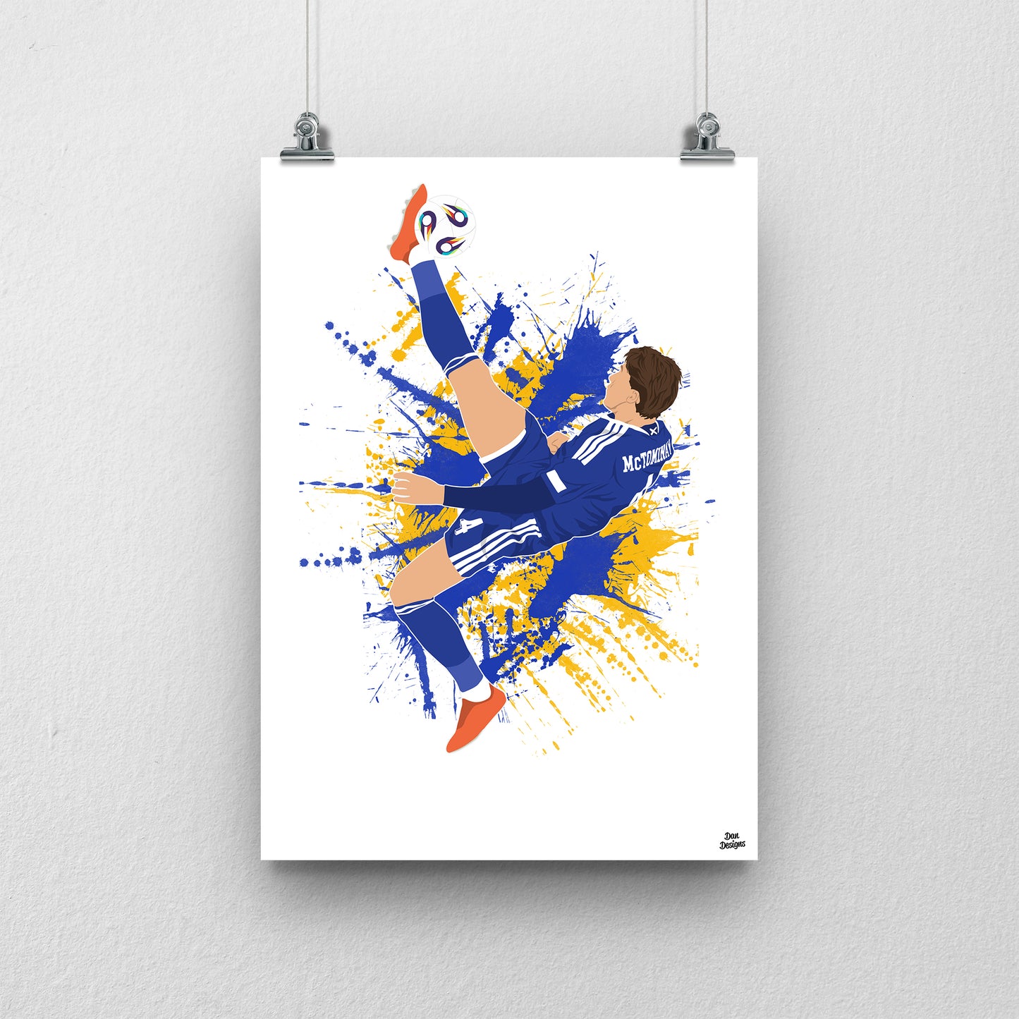 Scott McTominay Scotland Print – Overhead Kick Goal Artwork