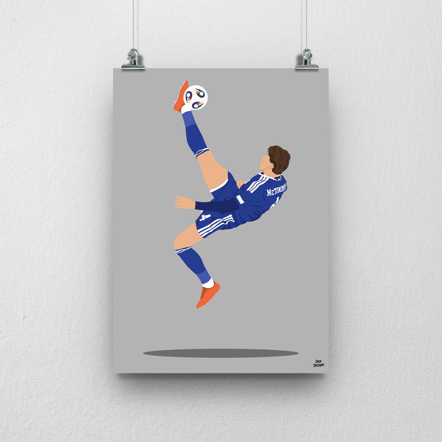 Scott McTominay Scotland Print – Overhead Kick Goal Artwork