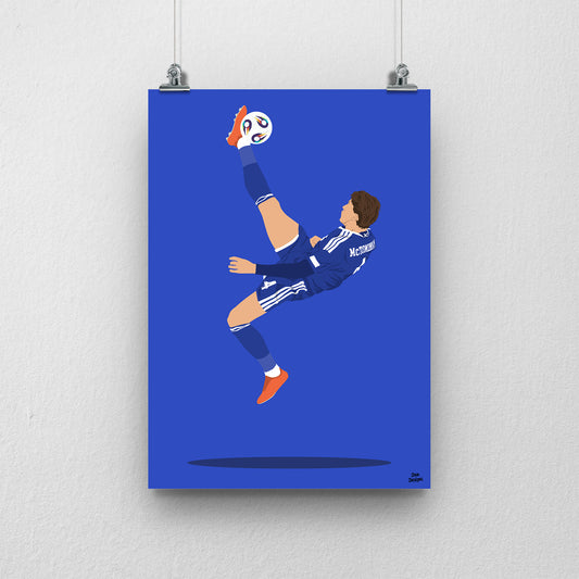 Scott McTominay Scotland Print – Overhead Kick Goal Artwork