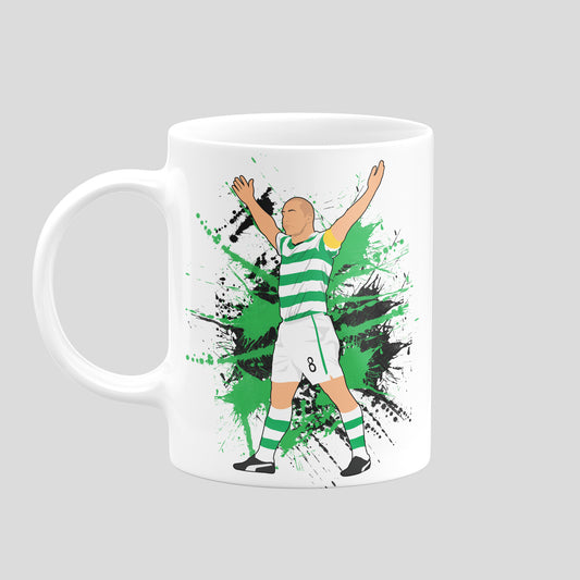 Scott Brown Celtic mug – original football artwork