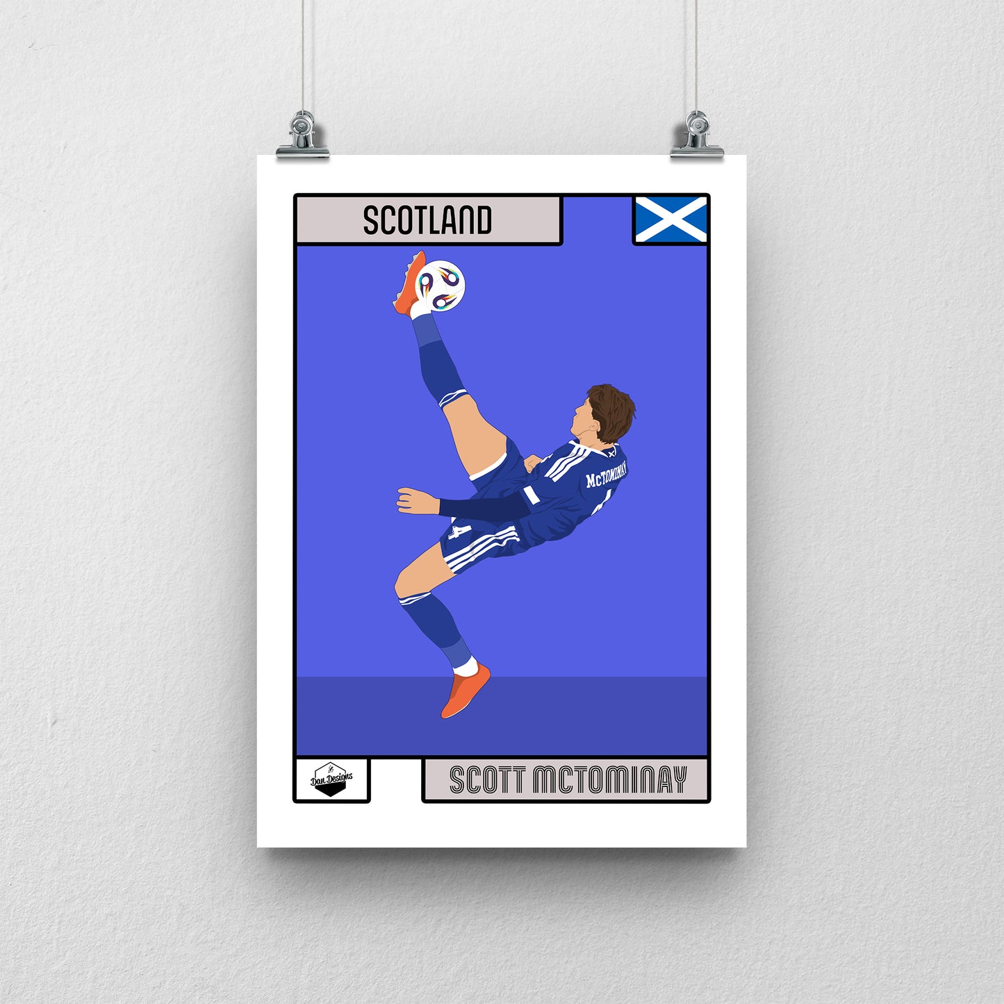 Scott McTominay Scotland Print – Overhead Kick Goal Artwork