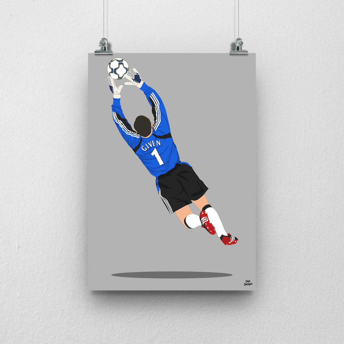 Shay Given Print – Newcastle United Football Artwork