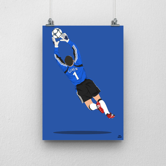 Shay Given Print – Newcastle United Football Artwork