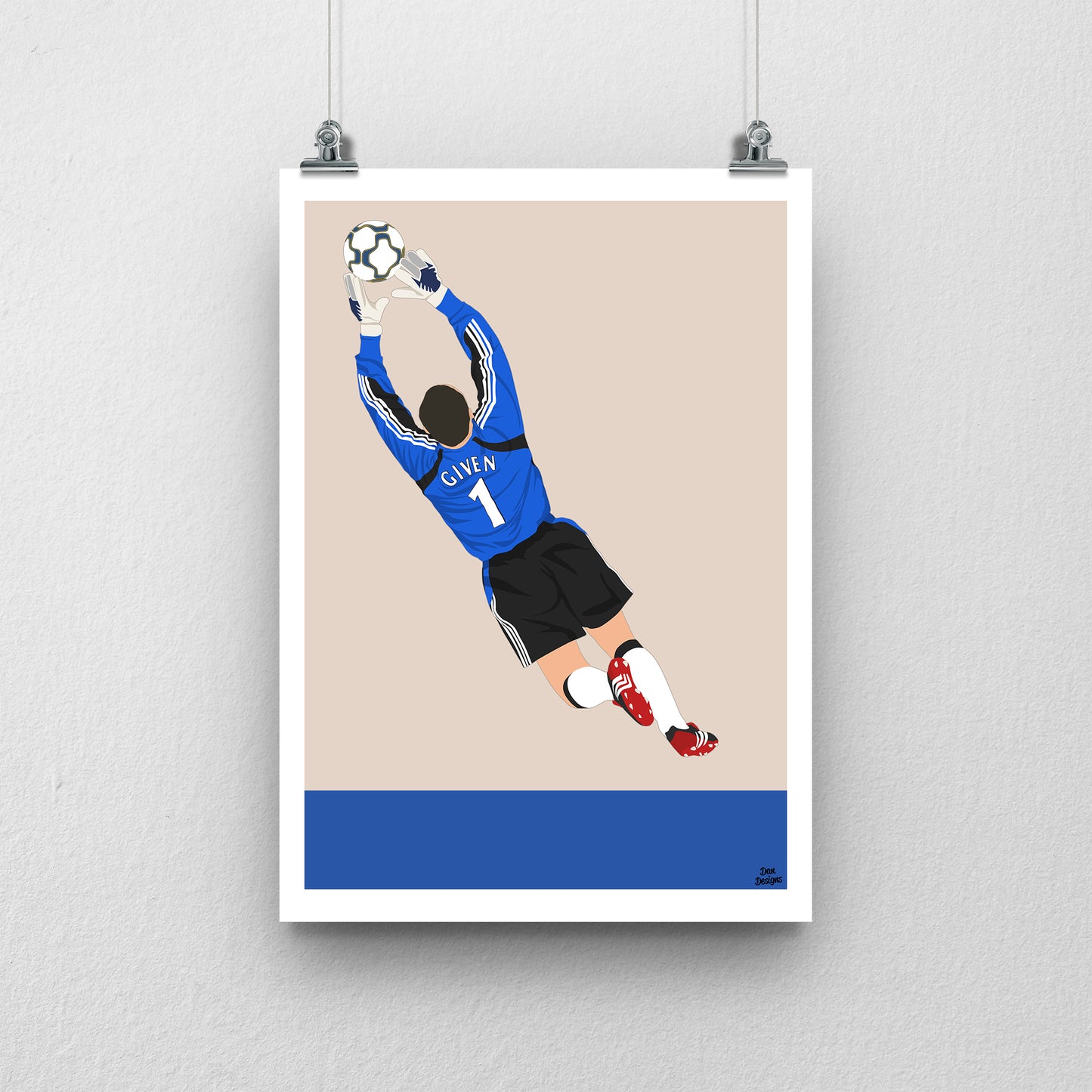 Shay Given Print – Newcastle United Football Artwork