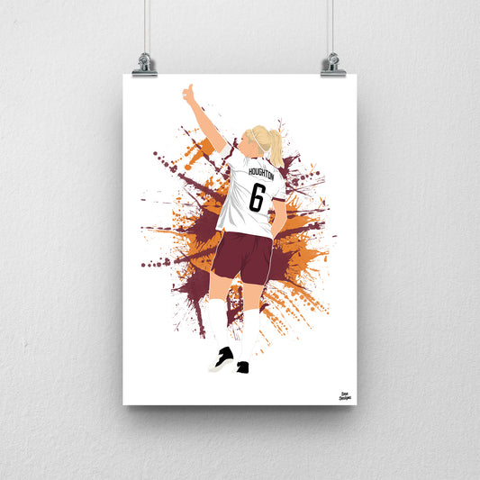 Steph Houghton Man City Print