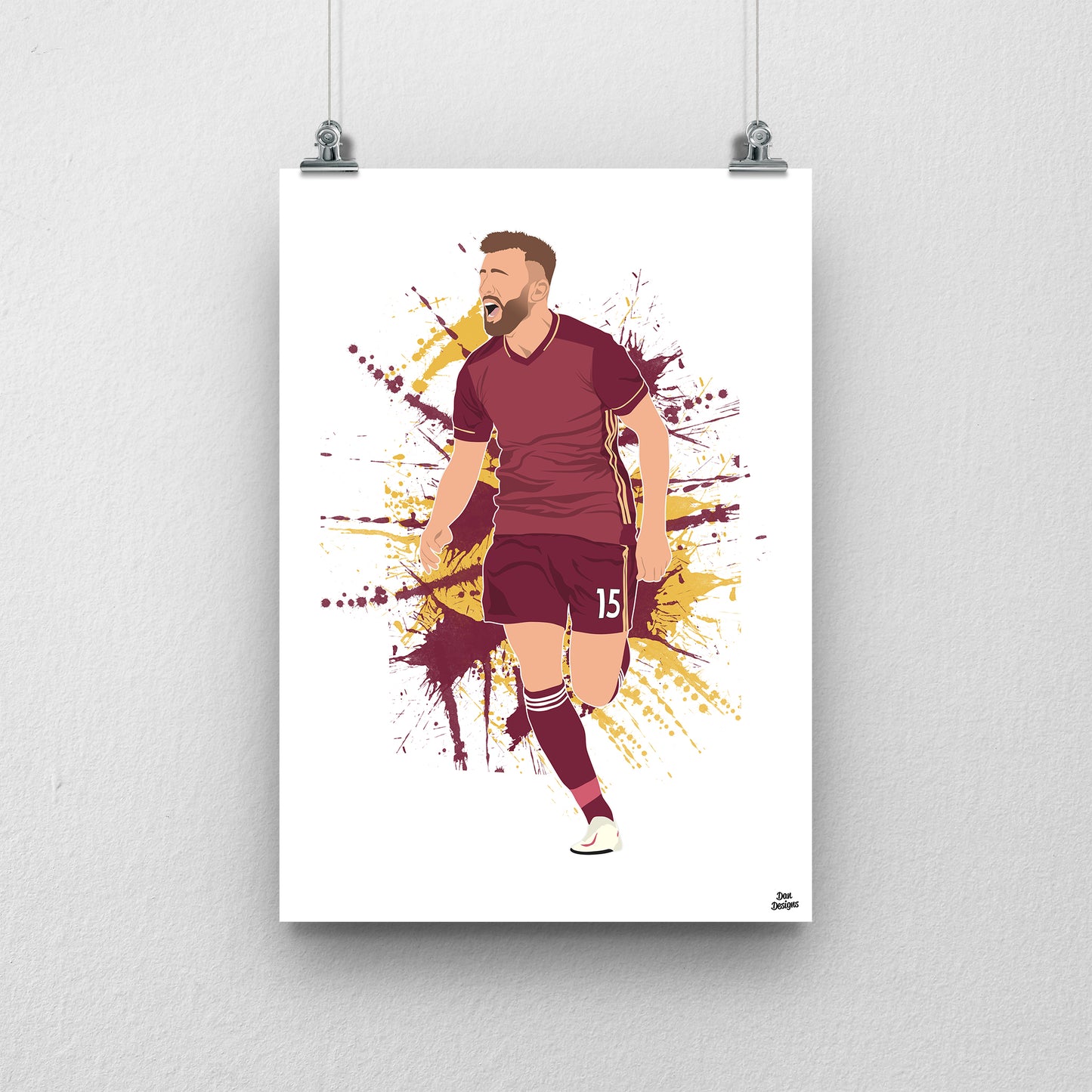 Stuart Dallas Print – Leeds United Poster