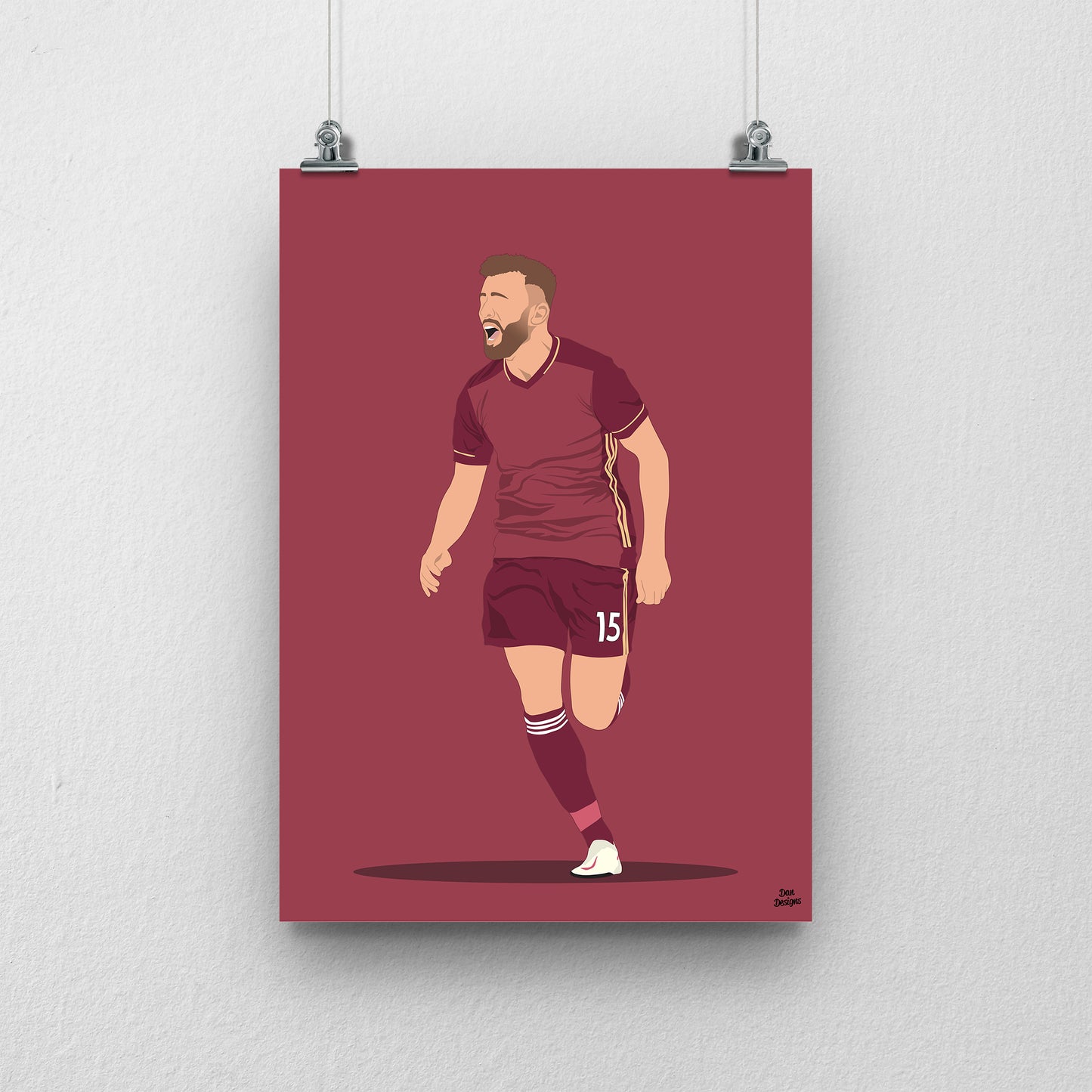 Stuart Dallas Print – Leeds United Poster