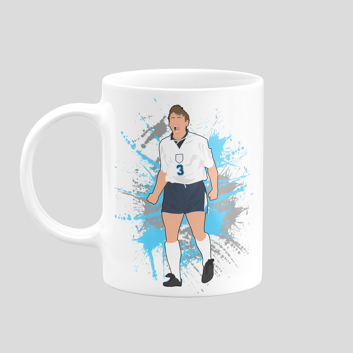 Stuart Pearce England mug – original football artwork