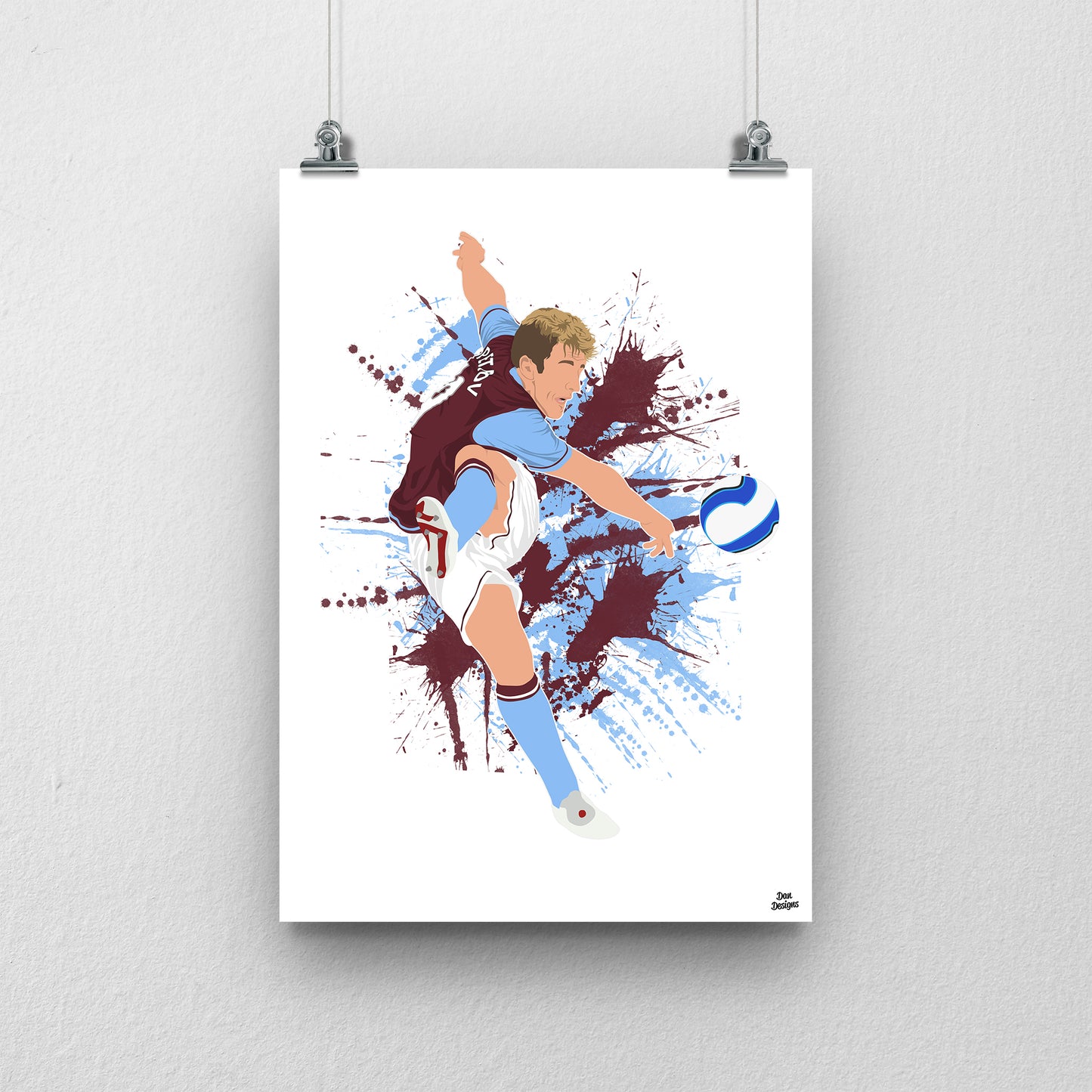 Stiliyan Petrov Print – Aston Villa Midfielder Artwork
