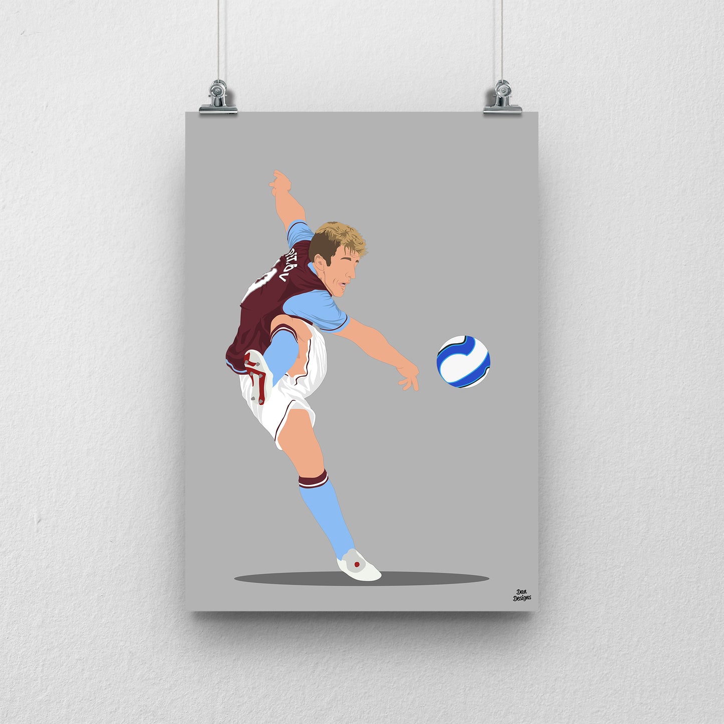 Stiliyan Petrov Print – Aston Villa Midfielder Artwork