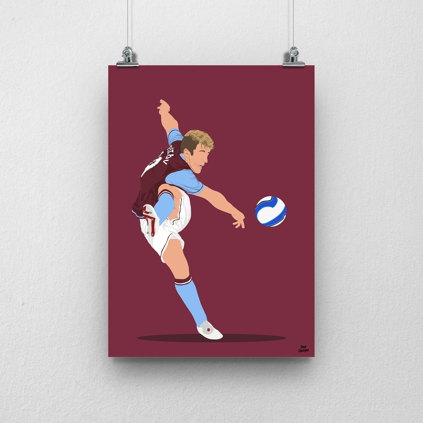 Stiliyan Petrov Print – Aston Villa Midfielder Artwork