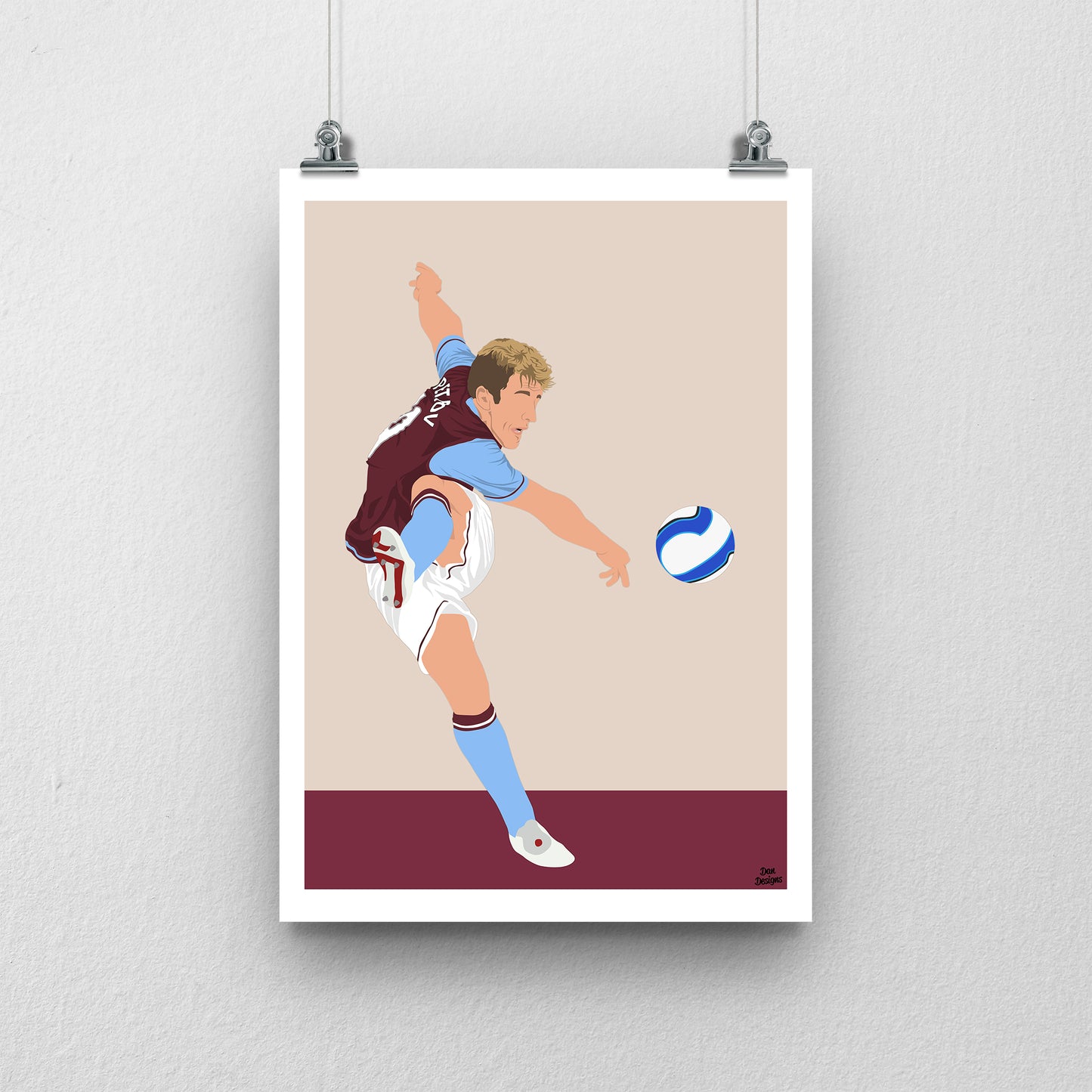 Stiliyan Petrov Print – Aston Villa Midfielder Artwork