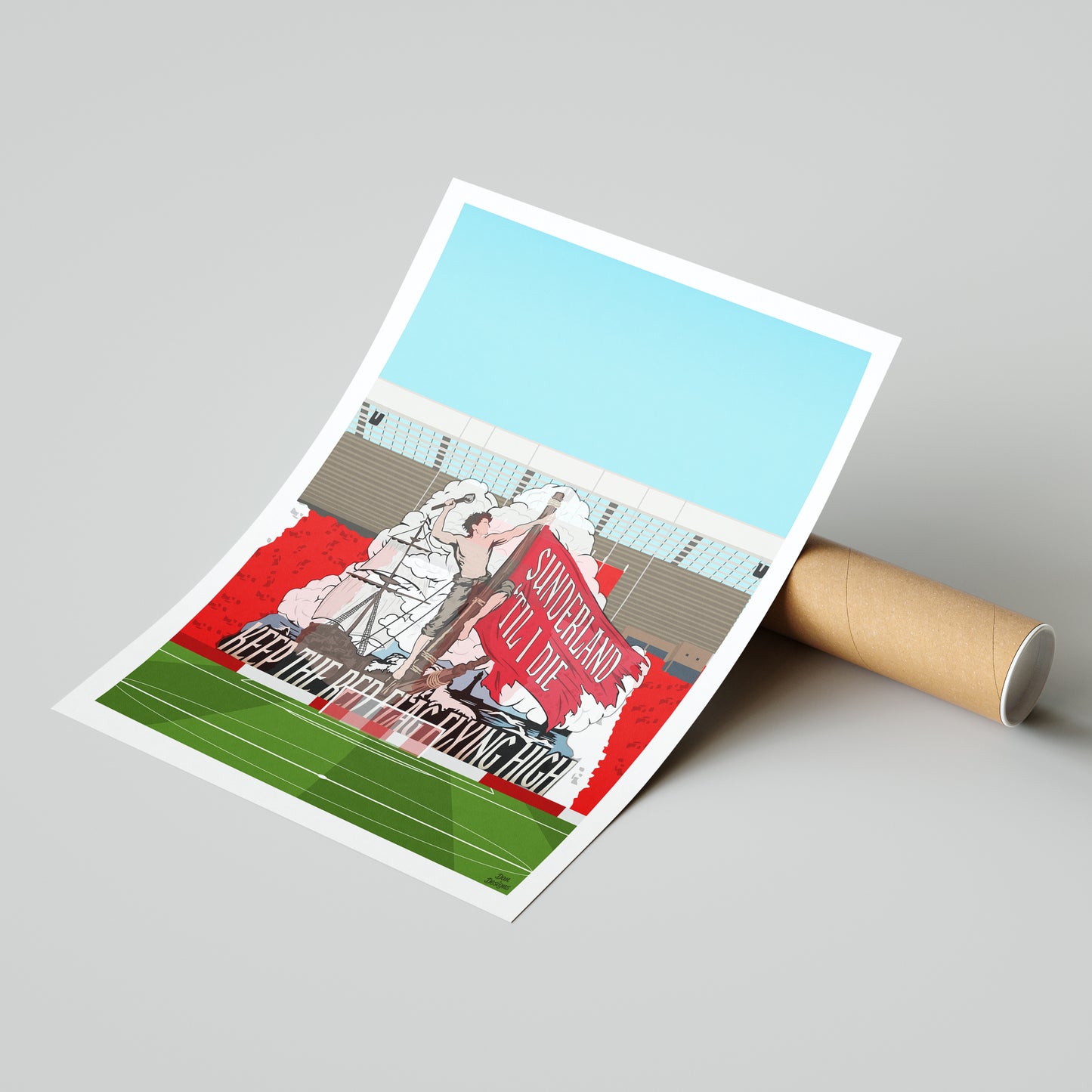 Stadium of Light STID Tifo Print – Sunderland AFC Poster