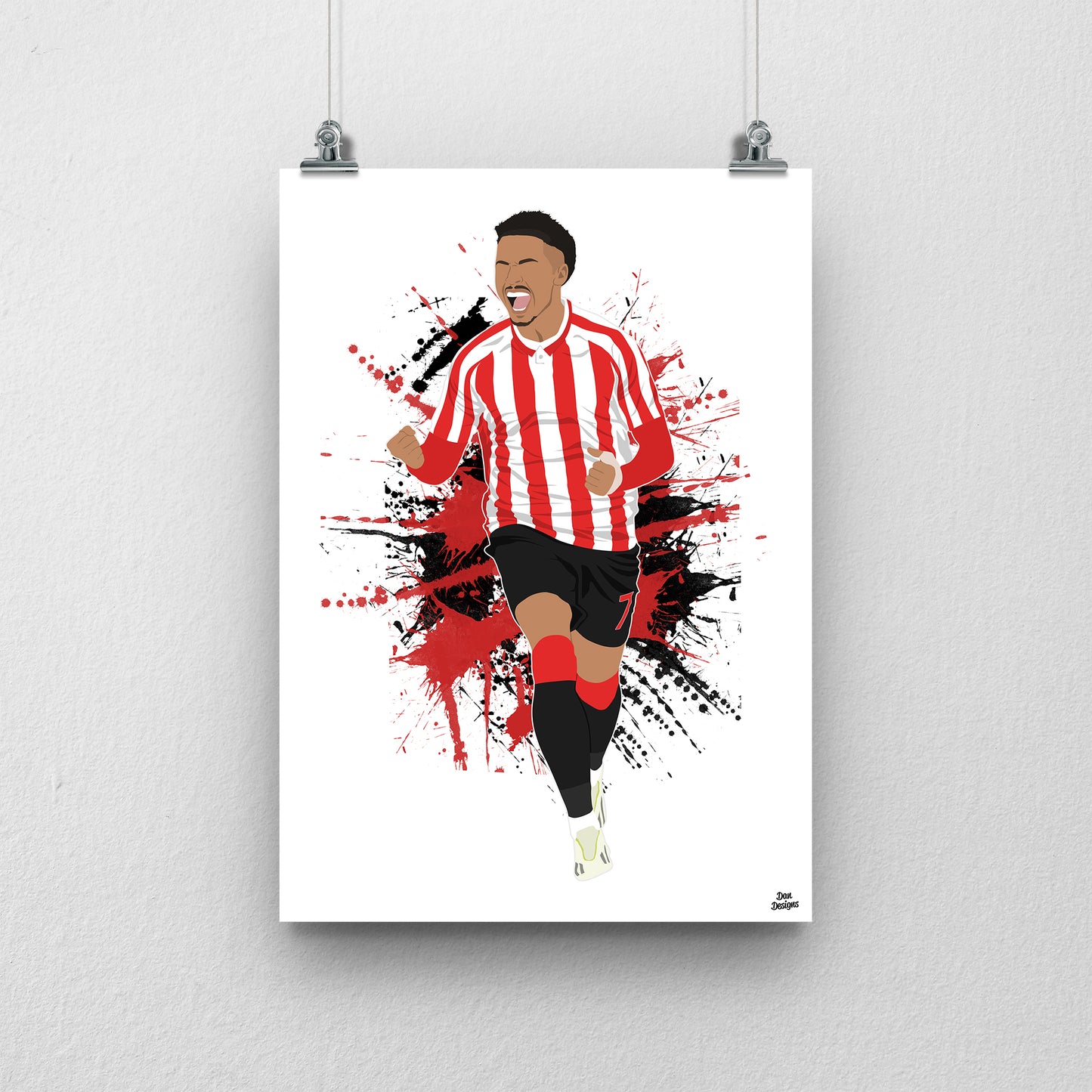 Chemsdine Talbi Sunderland Print – Football Artwork