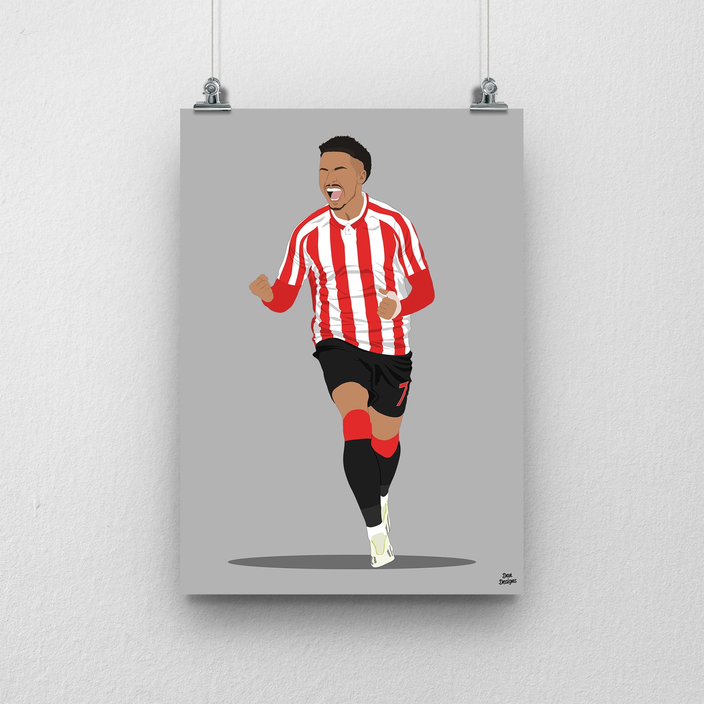 Chemsdine Talbi Sunderland Print – Football Artwork