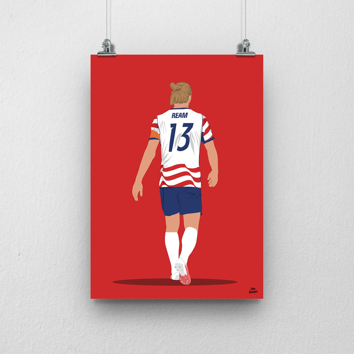 Tim Ream Print – USA World Cup 2026 Captain Artwork