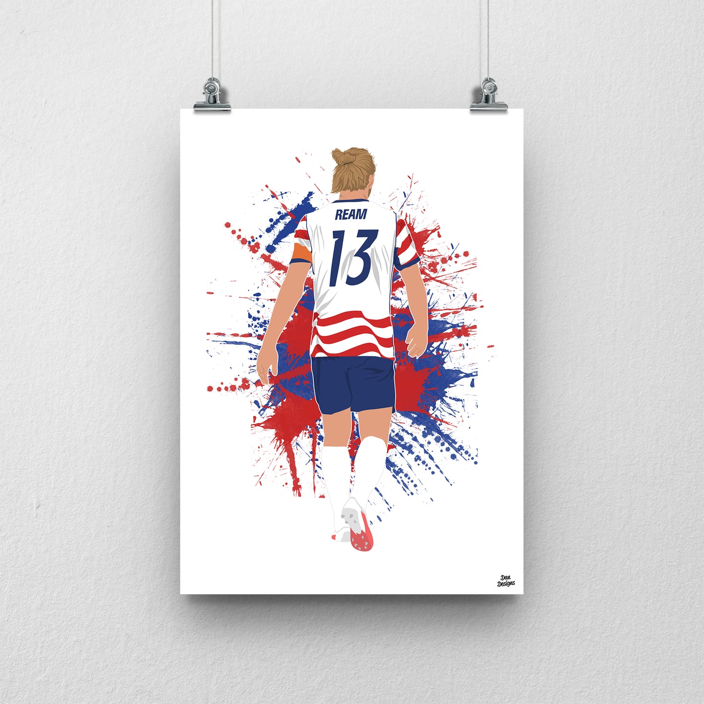 Tim Ream Print – USA World Cup 2026 Captain Artwork