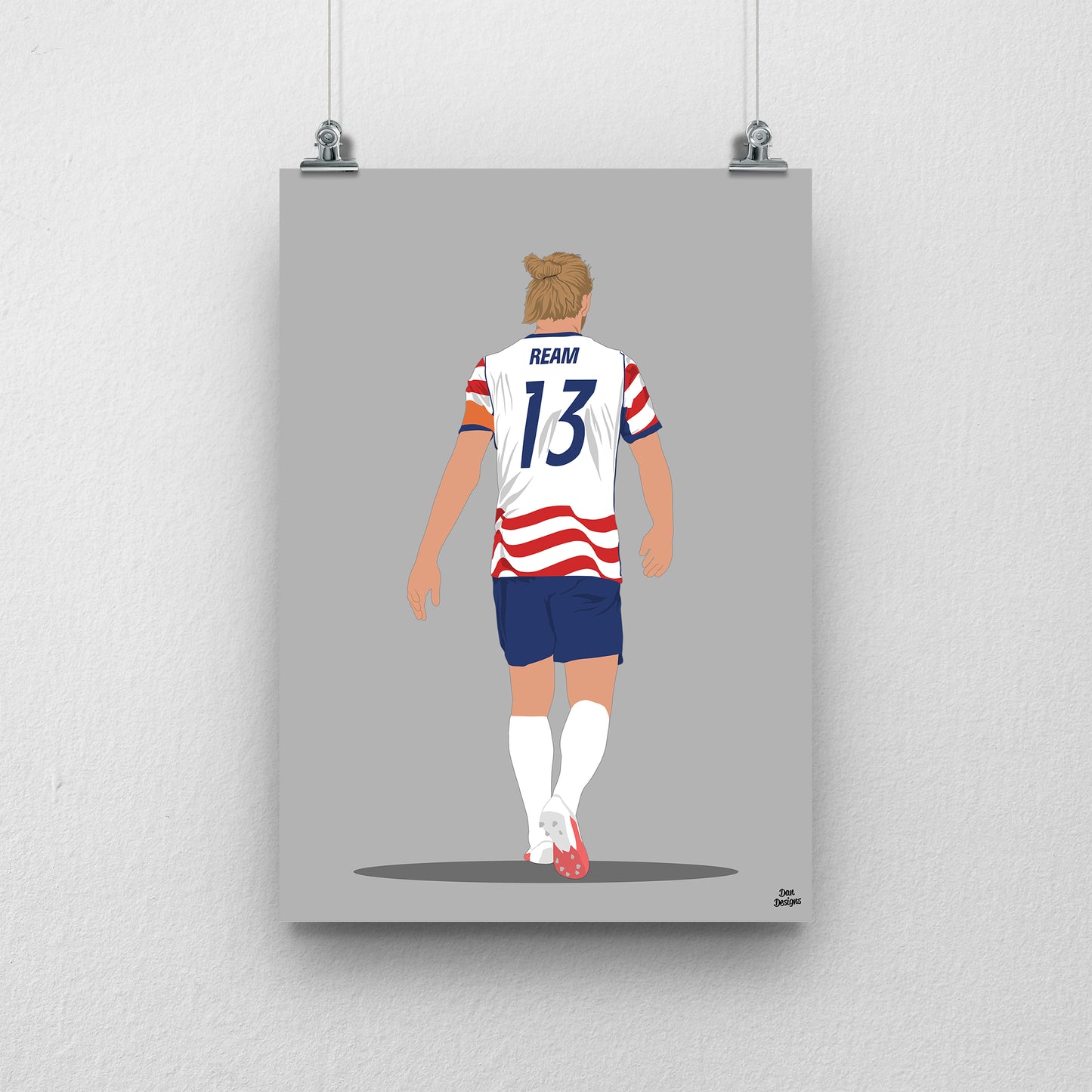 Tim Ream Print – USA World Cup 2026 Captain Artwork