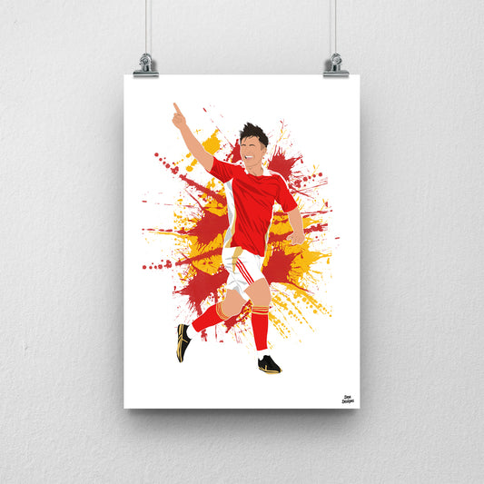 Tom Nichols Swindon Town Print – Official Football Artwork