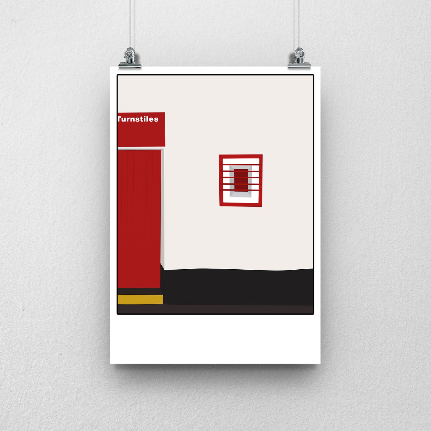 Alan McLoughlin Town End Stand Print – Swindon Town Stadium Artwork