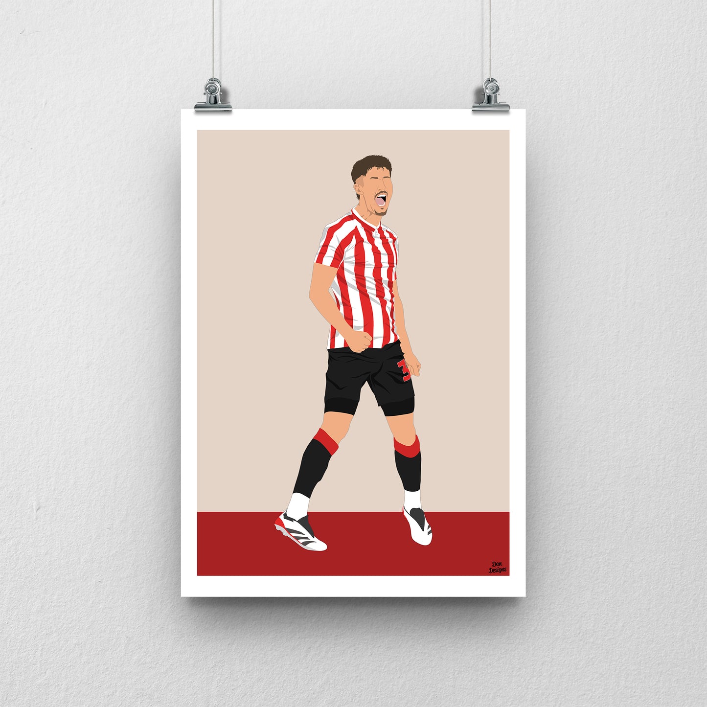 Trai Hume Sunderland Print – Football Artwork