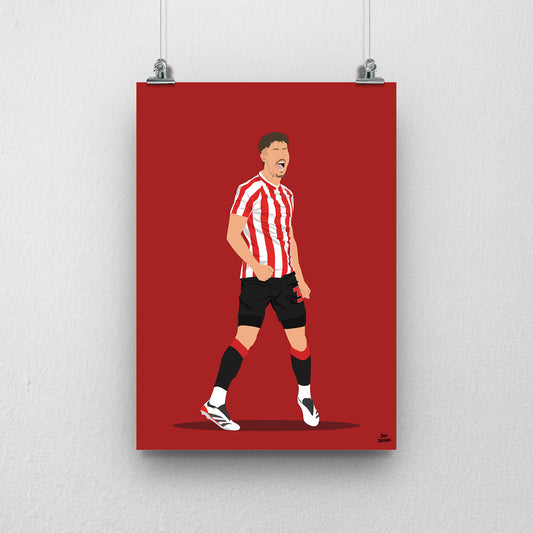 Trai Hume Sunderland Print – Football Artwork