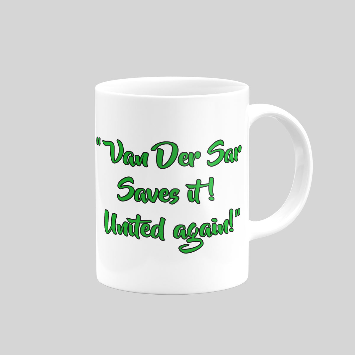 Edwin van der Sar Manchester United mug – reverse design