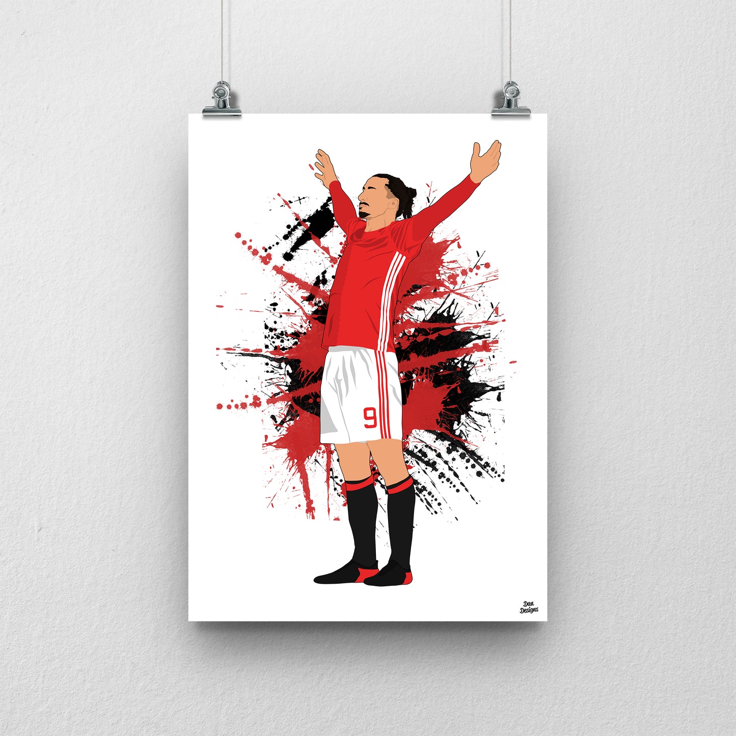 Zlatan Ibrahimovic Print | Manchester United Poster