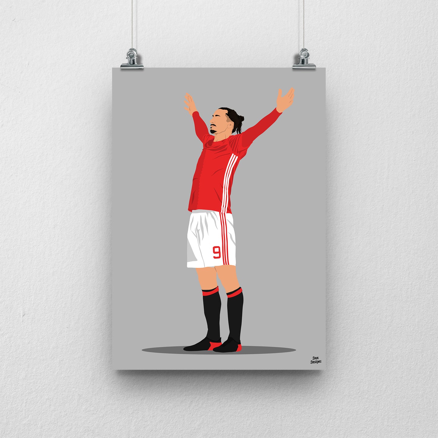 Zlatan Ibrahimovic Print | Manchester United Poster