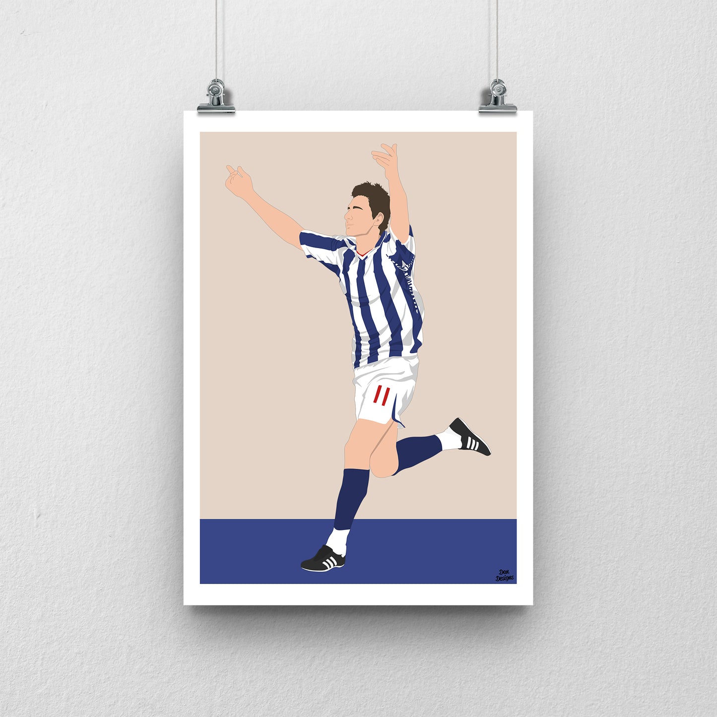 Zoltán Gera Print – West Brom Poster